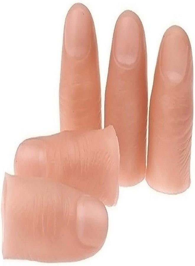 Jizlan 5 Pcs/Set Magic Trick Fingers Fake Thumb Tips Stage Show Prop Prank Novelty Magic Kits and Accessories - Image 1